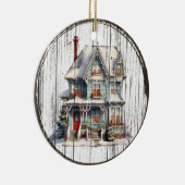 ホリデービクトリアンチャーム – クリスマスハウスオーナメント セラミックオーナメント (右)