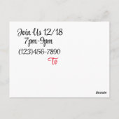 ホリデービジネスはがき/招待状 ポストカード (裏面)