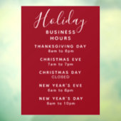 ホリデービジネスアワーズレッドホワイトカスタム  ウィンドウサイン (シート3)