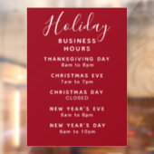 ホリデービジネスアワーズレッドホワイトカスタム  ウィンドウサイン (シート2)