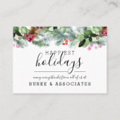 ホリデービジネスパーソナライズされた 名刺 (正面)