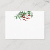 ホリデービジネスパーソナライズされた 名刺 (裏面)