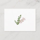 ホリデービジネスパーソナライズ 名刺 (裏面)