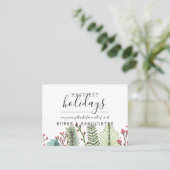 ホリデービジネスパーソナライズ 名刺 (スタンド正面)