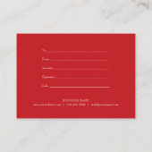 ホリデービジネス スノーフレーク ギフト券 割引カード (裏面)