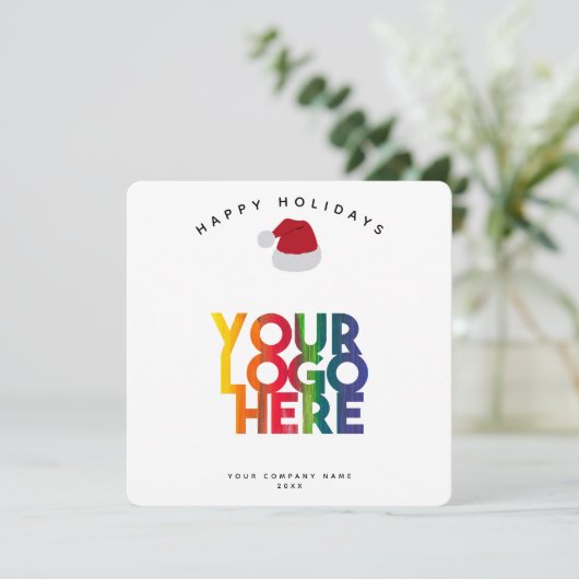 ホリデービジ企業のネスロゴのクリスマスカード (スタンド正面)