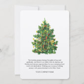 ホリデービジ企業のネスロゴのクリスマスカード (裏面)