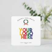 ホリデービジ企業のネスロゴのクリスマスカード (スタンド正面)