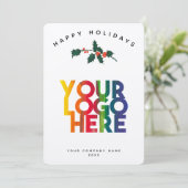 ホリデービジ企業のネスロゴのクリスマスカード (スタンド正面)