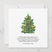 ホリデービジ企業のネスロゴのクリスマスカード (裏面)