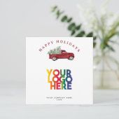 ホリデービジ企業のネスロゴクリスマスツリー (スタンド正面)