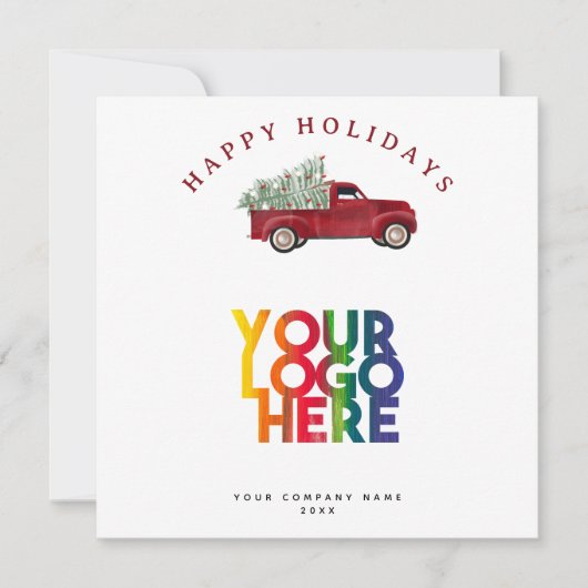 ホリデービジ企業のネスロゴクリスマスツリー (正面)