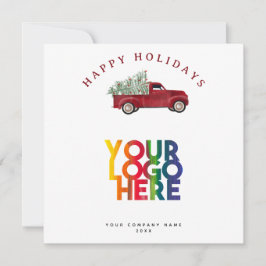 ホリデービジ企業のネスロゴクリスマスツリー