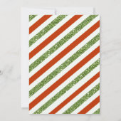 ホリデービッグジンジャーブレッド飾クッキーのパーティー 招待状 (裏面)