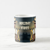 ホリデービベス。壊れた生き物が休憩をとっている コーヒーマグカップ (中央)