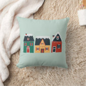 ホリデービレッジコージークリスマスコテージ クッション (ブランケット)