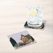 ホリデービレッジシーン スクエアペーパーコースター (インサイチュ)