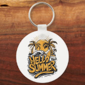 ホリデービーハローサマーサンシャインビーチ海ベア キーホルダー (正面)