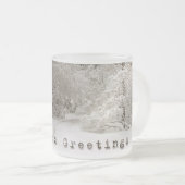 ホリデービールマグフェスティバルウィンターフォレストビアグラス フロストグラスマグカップ (正面右)