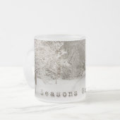 ホリデービールマグフェスティバルウィンターフォレストビアグラス フロストグラスマグカップ (正面左)