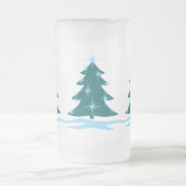 ホリデービールマグフェスティバルクリスマスツリービールグラス フロストグラスビールジョッキ (中央)