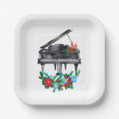 ホリデーピアノコンサートリサイタル ペーパープレート (正面)