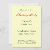 ホリデーピネコンヴィンテージアーカスタムト招待状 招待状 (裏面)