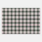 ホリデーピネコーンエバーグリーンエメラルドプラディクリスマス ラッピングペーパーシート (正面3)