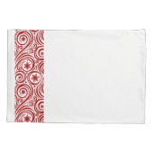 ホリデーピローケース – スノーフレーク 枕カバー (裏面)