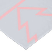 ホリデーピンクグレークリスマスツリーモダン テーブルクロス (アングル)