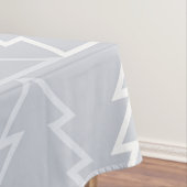 ホリデーピンクグレークリスマスツリーモダン テーブルクロス (インサイチュ)