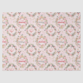 ホリデーピンクナッメリークラッカーボークスカスタムメッセージ 薄葉紙