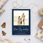 ホリデーピースジョイエレガントラブスノーフレーク1写真 シーズンカード