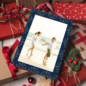 ホリデーピースジョイエレガントラブスノーフレーク1写真 シーズンカード