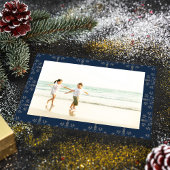 ホリデーピースジョイエレガントラブスノーフレーク1写真 シーズンカード