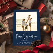 ホリデーピースジョイエレガントラブスノーフレーク2写真 シーズンカード