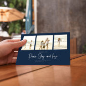 ホリデーピースジョイエレガントラブスノーフレーク3写真 シーズンカード