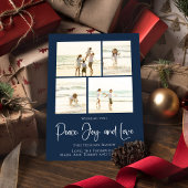 ホリデーピースジョイエレガントラブスノーフレーク4写真 シーズンカード