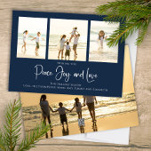 ホリデーピースジョイエレガントラブスノーフレーク4写真 シーズンカード