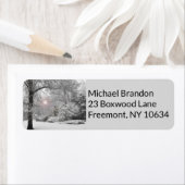 ホリデーピーススノーサン差出人住所ラベル ラベル (インサイチュ)