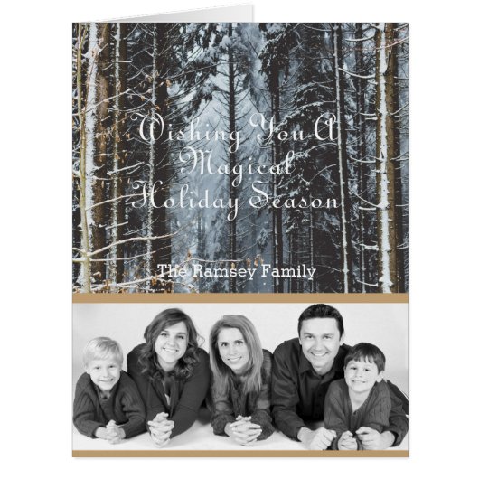 ホリデーファミリーフォトウィンターシーンカスタム (正面)