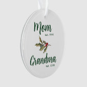 ホリデーファミリーフォトグランマクリスマスキープサケ オーナメント (正面)