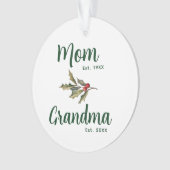 ホリデーファミリーフォトグランマクリスマスキープサケ オーナメント (正面)