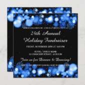 ホリデーファンドレ企業のイザーガライベントブルー 招待状 (正面/裏面)