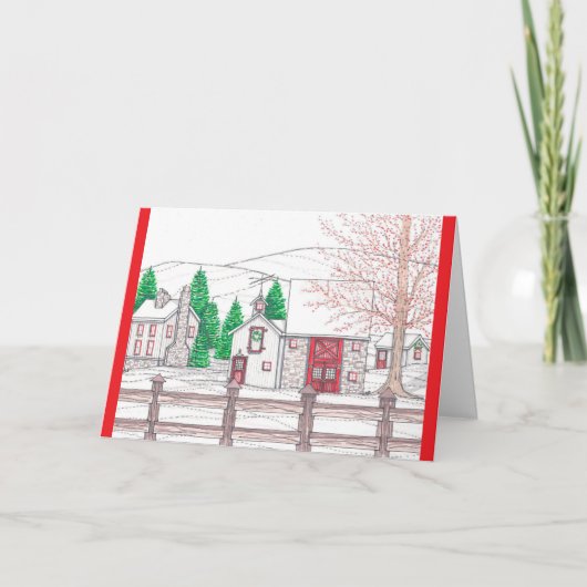 ホリデーファームのクリスマスカード サンキューカード (正面)