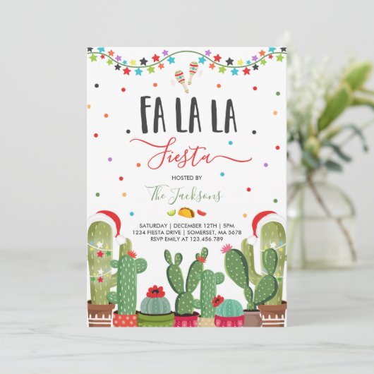 ホリデーフィエスタパーティの招待状ファラフィエスタ 招待状 (スタンド正面)