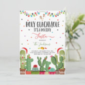 ホリデーフィエスタパーティー招待状ホリーグアカモレパーティー 招待状 (スタンド正面)