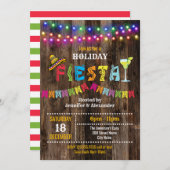 ホリデーフィエスタメキシコパーティー 招待状 (正面/裏面)