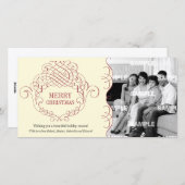 ホリデーフィリグリー装飾フォトカード シーズンカード (正面/裏面)