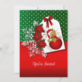 ホリデーフェスティバルクリスマスベア 招待状 (裏面)